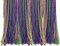 4E's Novelty Mardi Gras Beads Bulk (144 Pcs) - 33" 6mm Metallic Necklaces, 12 Colors, Masquerade New Orleans Party Favors for Adults & Kids